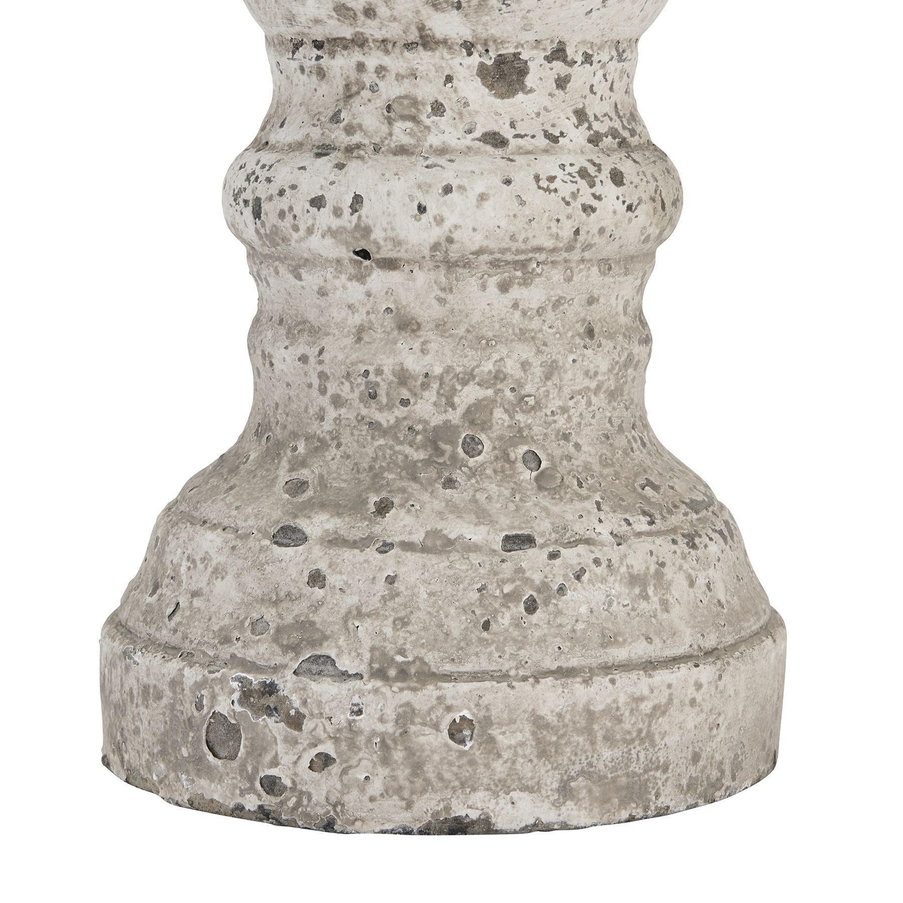 Stone Ceramic Column Candle Holder - Ornaments from the Quanta Home collection.