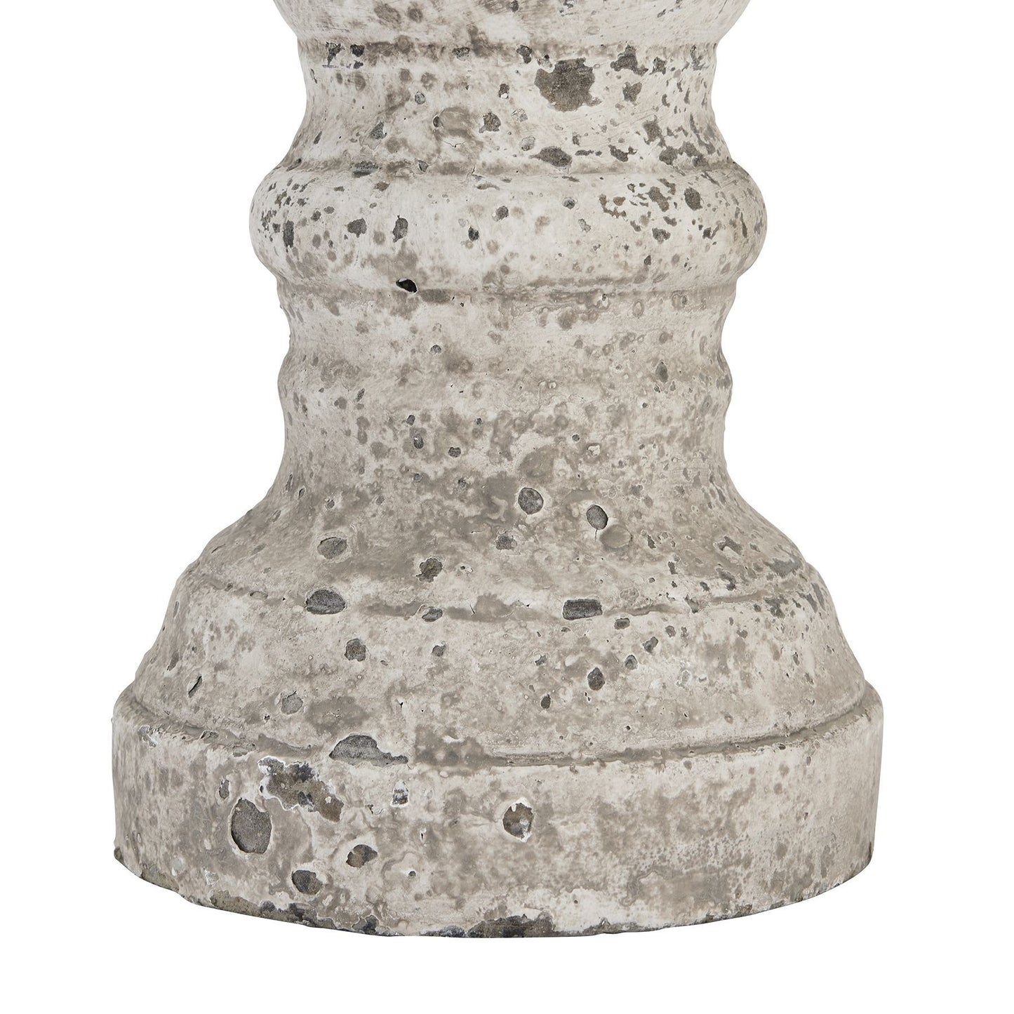 Large Stone Ceramic Column Candle Holder - Ornaments from the Quanta Home collection.