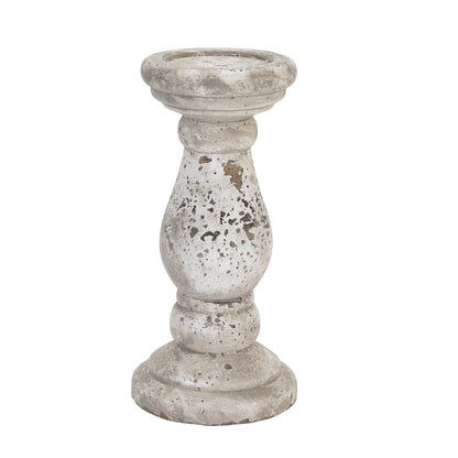 Stone Ceramic Candle Holder - Ornaments from the Quanta Home collection.