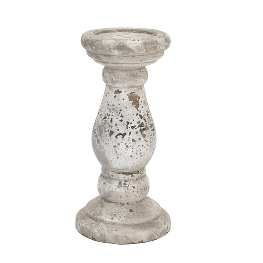 Stone Ceramic Candle Holder - Ornaments from the Quanta Home collection.