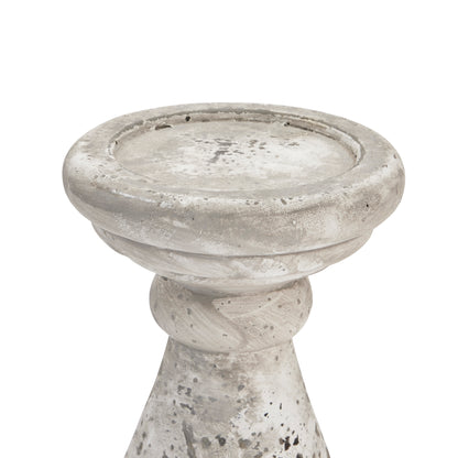 Large Stone Ceramic Candle Holder - Ornaments from the Quanta Home collection.