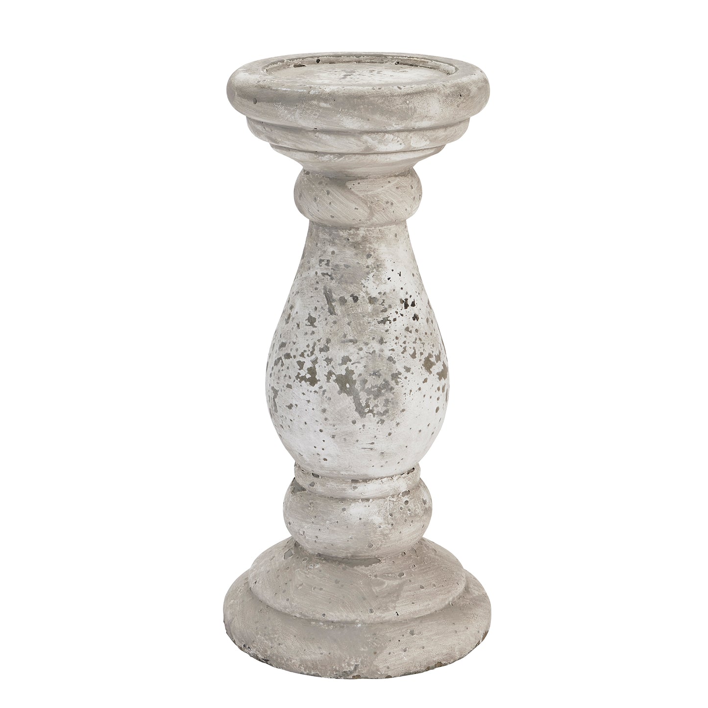 Large Stone Ceramic Candle Holder - Ornaments from the Quanta Home collection.