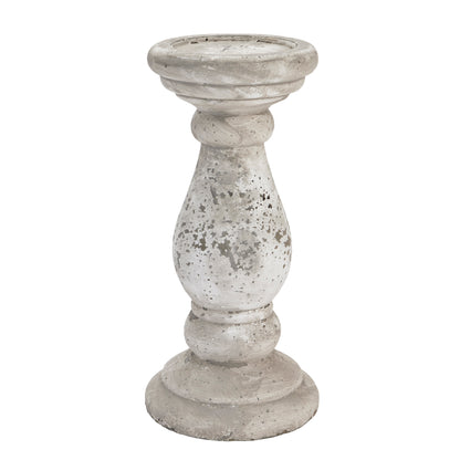Large Stone Ceramic Candle Holder - Ornaments from the Quanta Home collection.