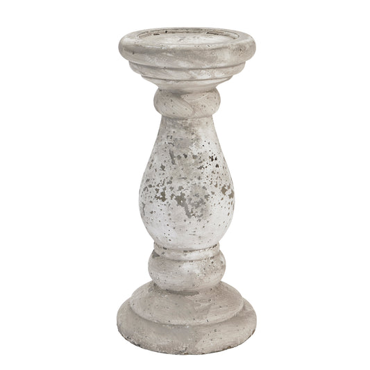 Large Stone Ceramic Candle Holder - Ornaments from the Quanta Home collection.