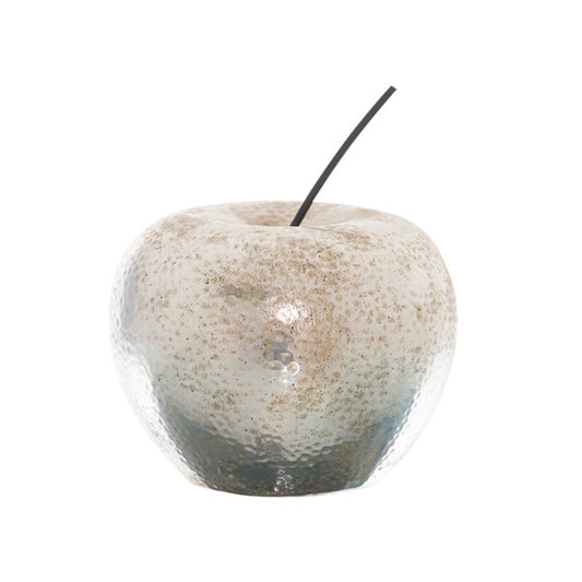 Silver Apple Ornament - Ornaments from the Quanta Home collection.