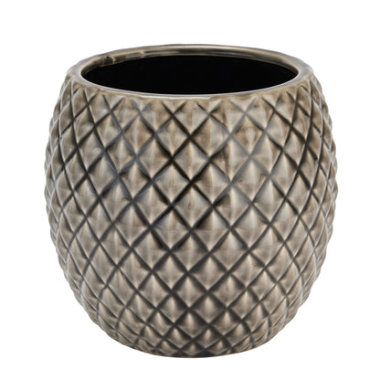 Seville Collection Grey Diamond Planter - Indoor Planters from the Quanta Home collection.