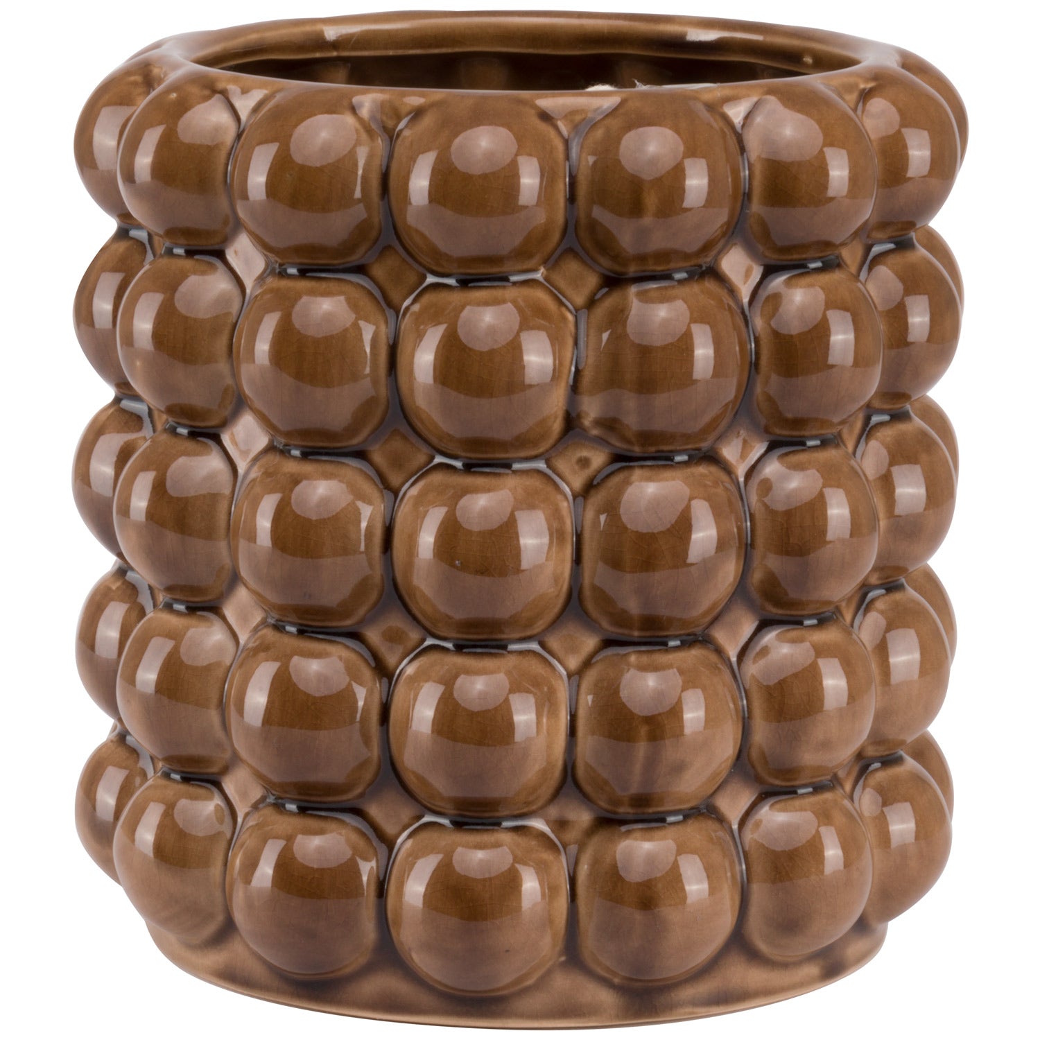 Seville Collection Large Caramel Bubble Planter - Indoor Planters from the Quanta Home collection.