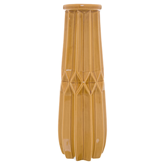 Seville Collection Tall Ochre Vase - Autumn Room Decorations from the Quanta Home collection.