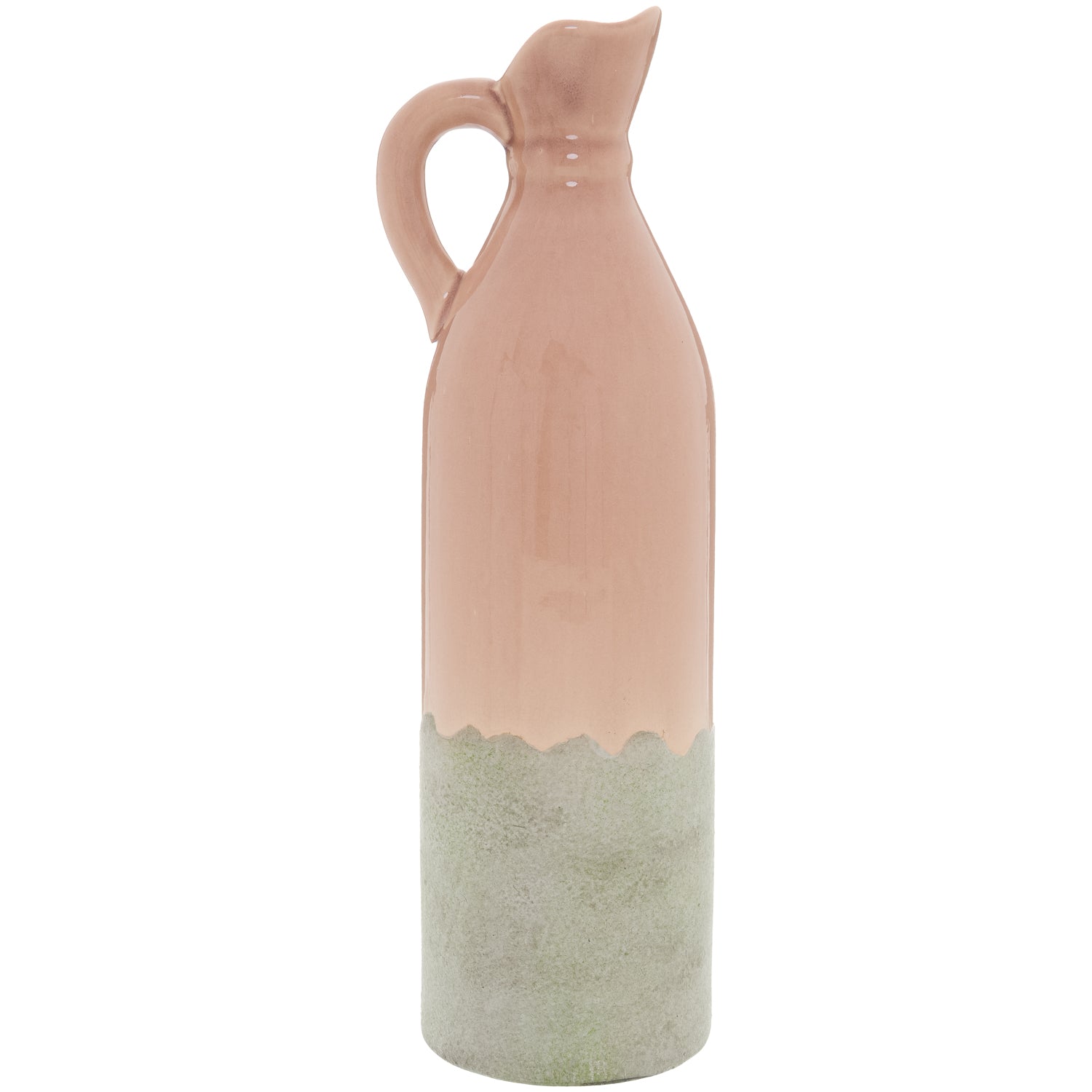 Decorative Tall Blush Stoneware Jug - Kitchen And Tableware from the Quanta Home collection.