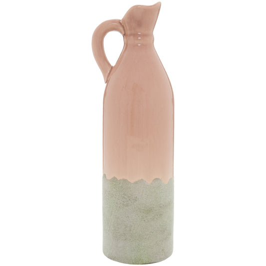 Decorative Tall Blush Stoneware Jug - Kitchen And Tableware from the Quanta Home collection.