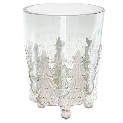 Noel Collection Small Christmas Tree Crackled Candle Holder - Christmas Candles & Candle Accessories from the Quanta Home collection.