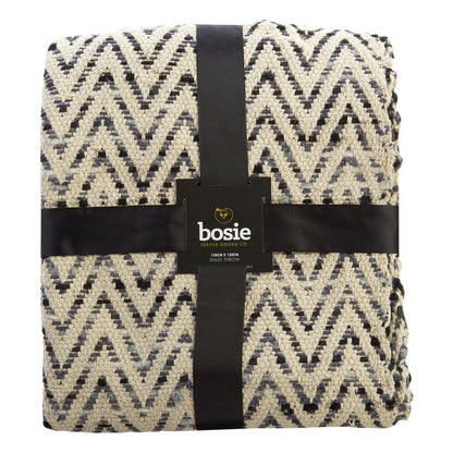 Sierra Beige and Grey Woven Throw
