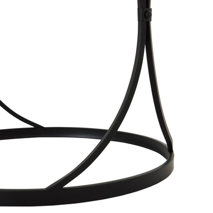 Concaved Set Of Two Black Mirrored Side Tables - Side Tables from the Quanta Home collection.