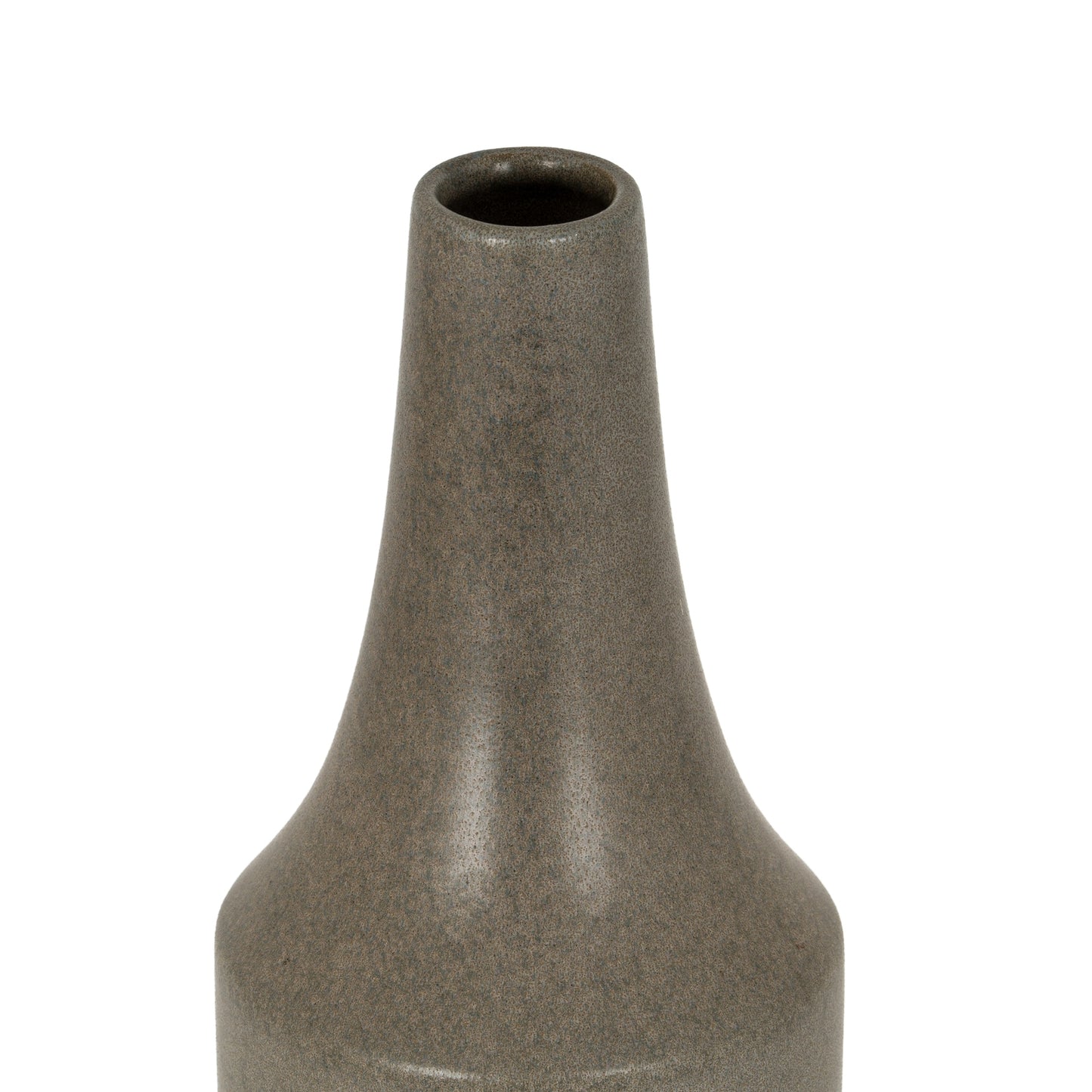 Mason Collection Grey Ceramic Convex Vase