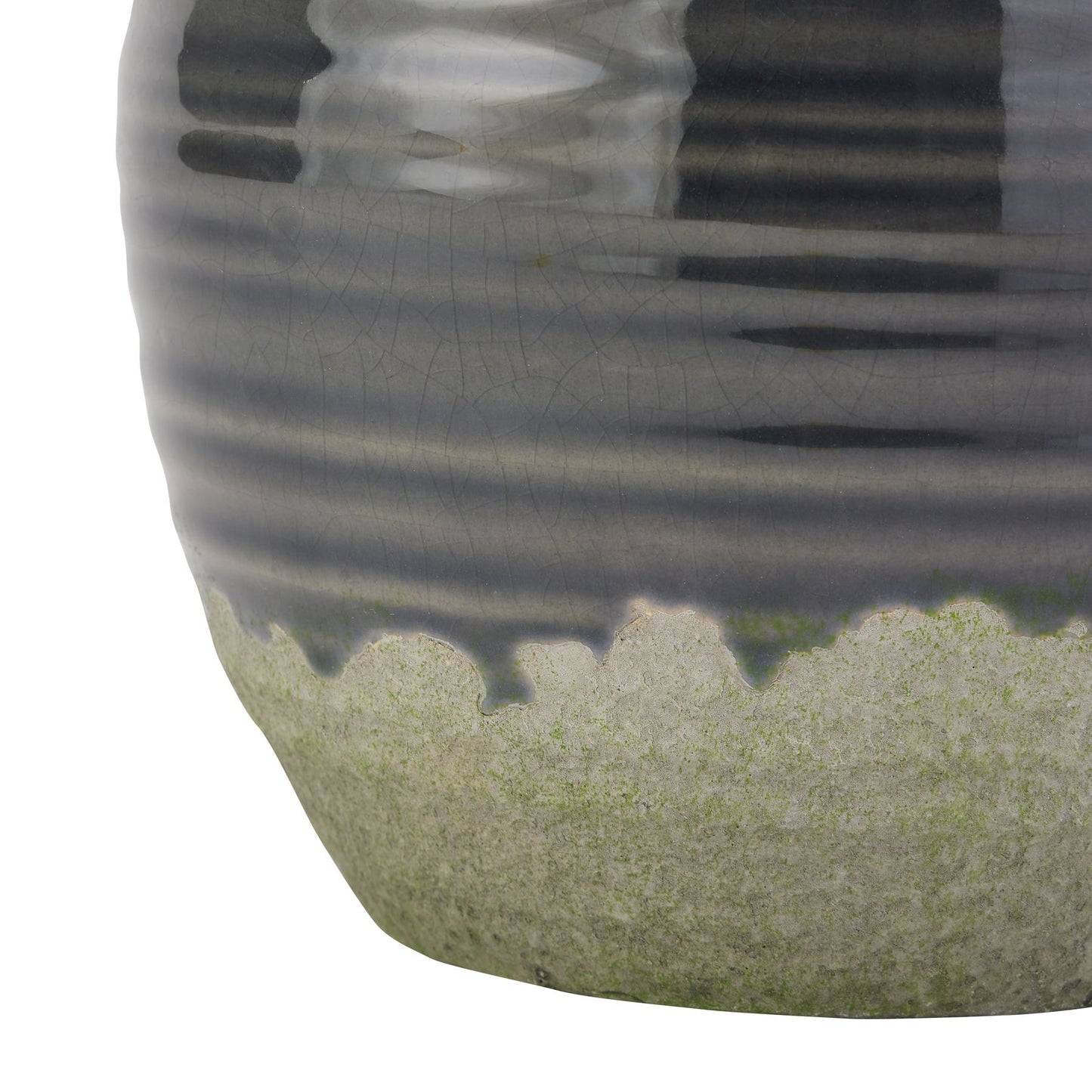 Seville Collection Navy Squat Vase - Vases from the Quanta Home collection.