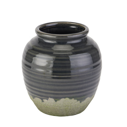 Seville Collection Navy Squat Vase - Vases from the Quanta Home collection.