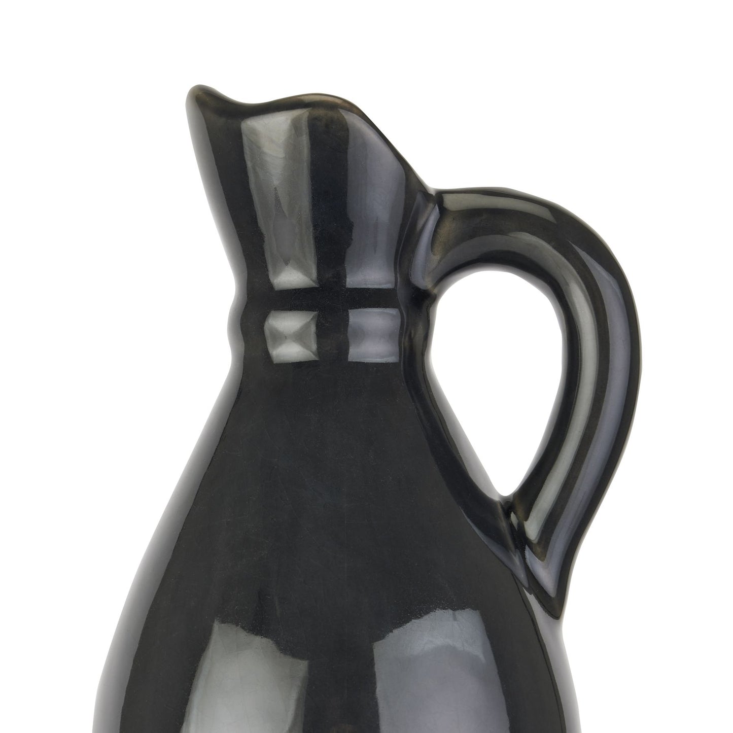 Decorative Tall Navy Stoneware Jug - Starry Skies from the Quanta Home collection.