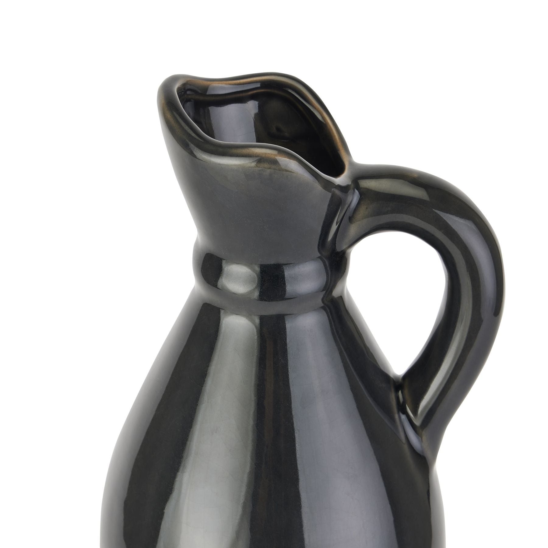 Decorative Tall Navy Stoneware Jug - Starry Skies from the Quanta Home collection.