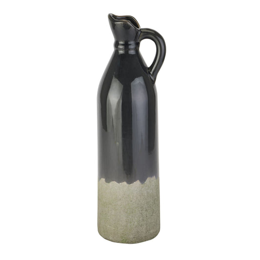 Decorative Tall Navy Stoneware Jug - Starry Skies from the Quanta Home collection.