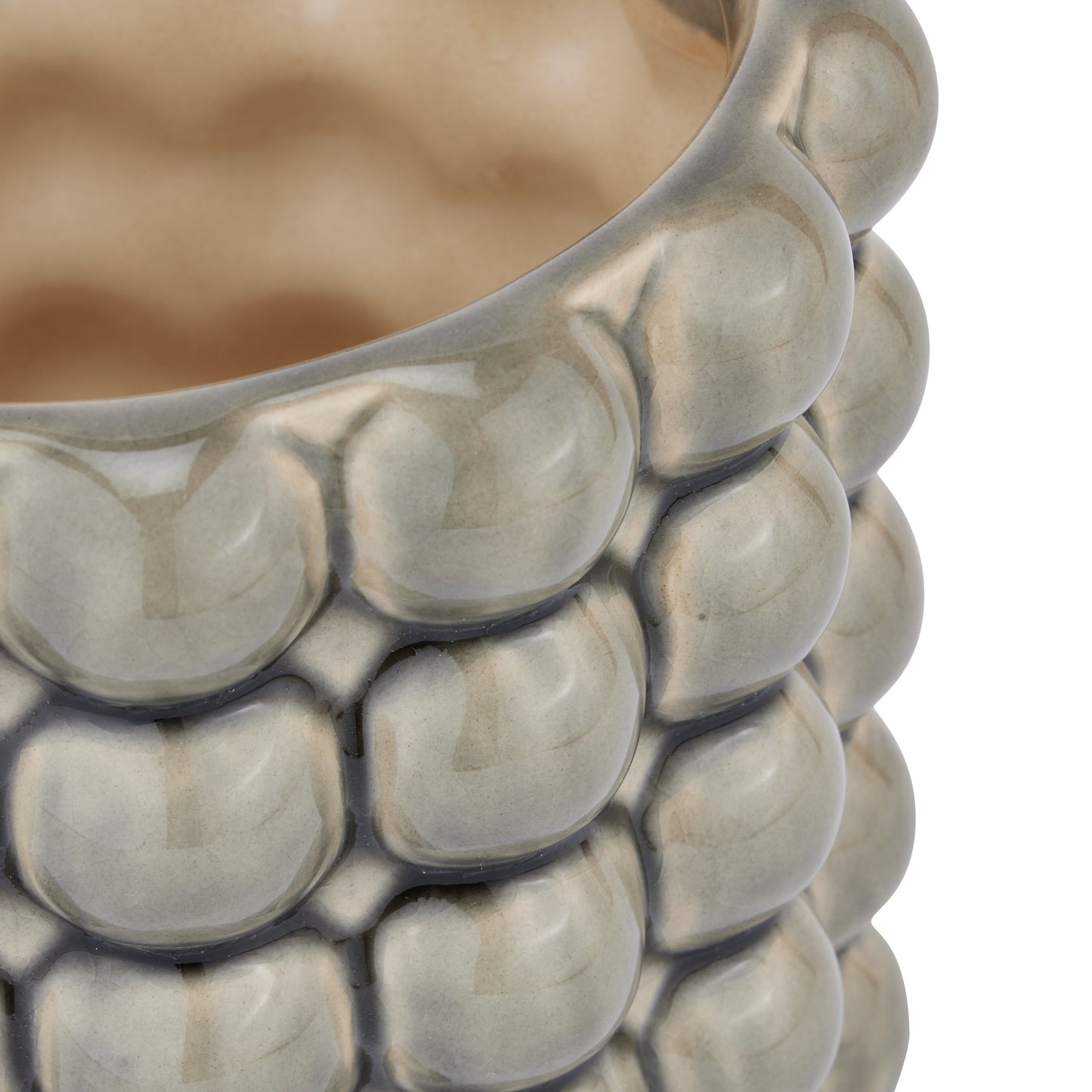 Seville Collection Grey Bubble Planter - Indoor Planters from the Quanta Home collection.