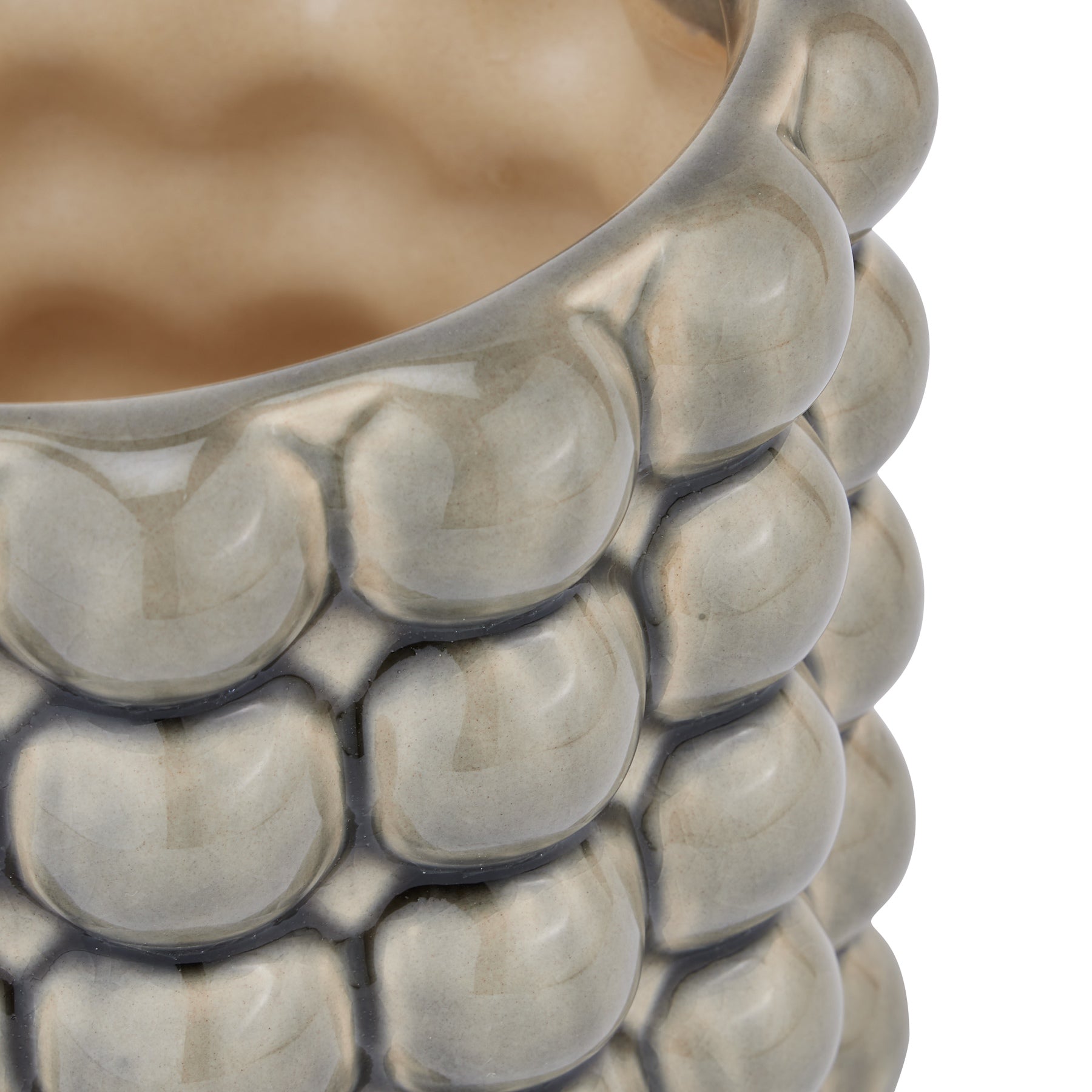 Seville Collection Grey Bubble Planter - Indoor Planters from the Quanta Home collection.