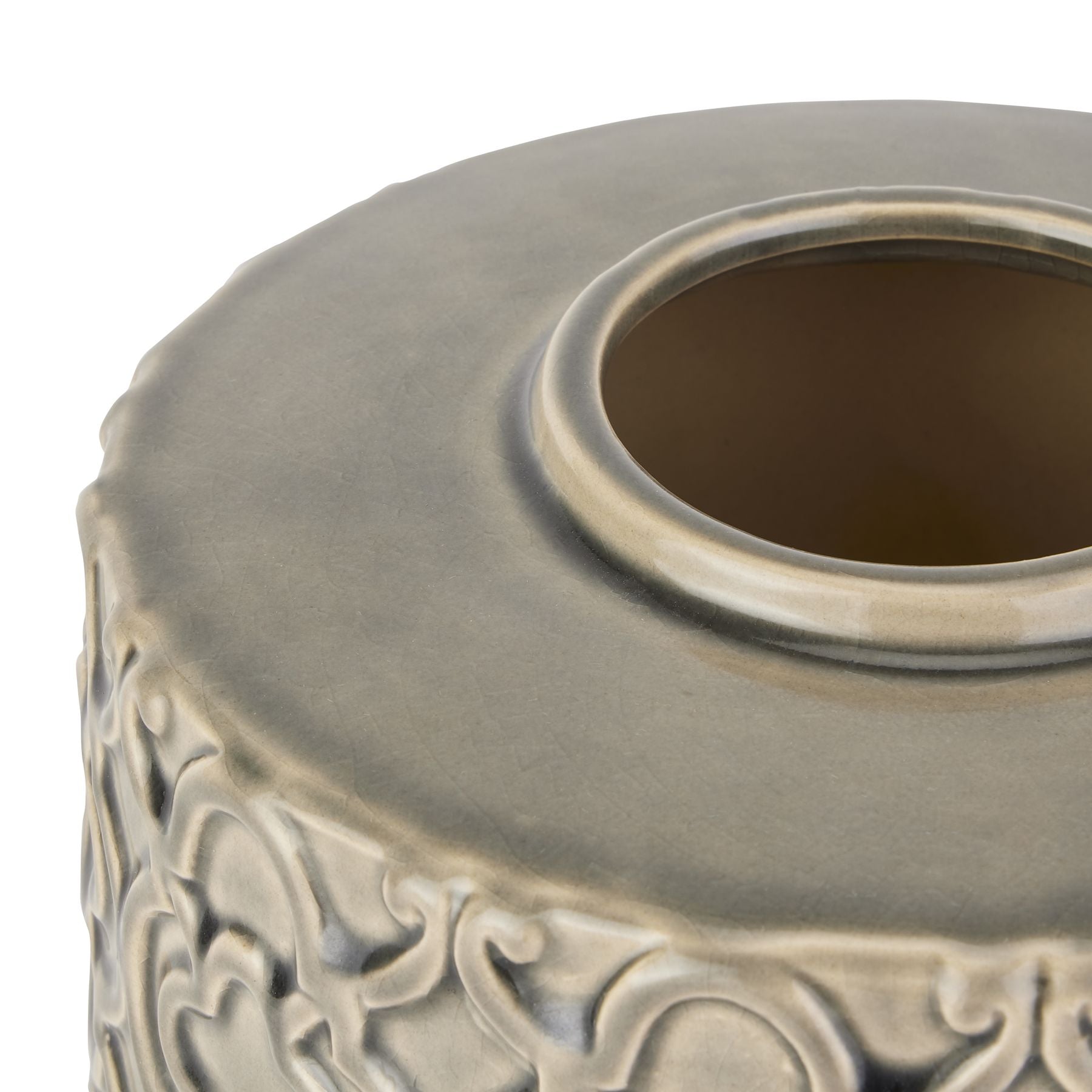 Seville Collection Grey Marrakesh Urn - Ornaments from the Quanta Home collection.