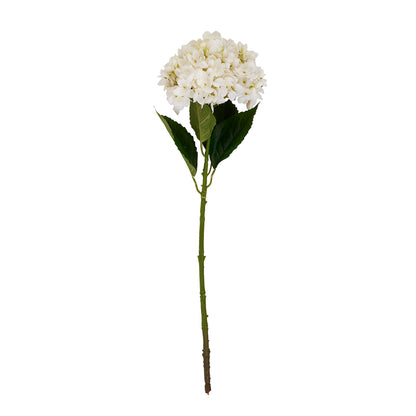 White Hydrangea Stem - Single Stem Flowers from the Quanta Home collection.