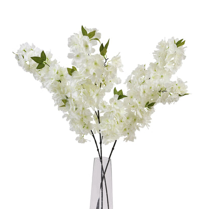 Large White Full Cherry Blossom Stem - Spring Stems from the Quanta Home collection.