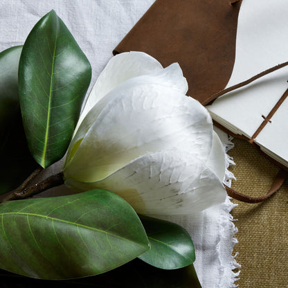 White Magnolia Stem - Single Stem Flowers from the Quanta Home collection.