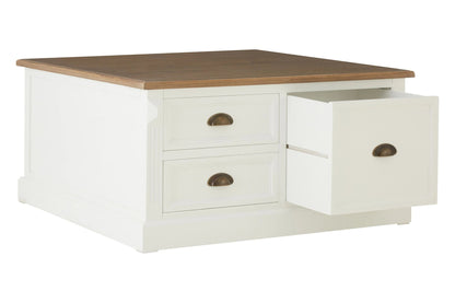 Chatsworth Square Coffee Table with Drawers