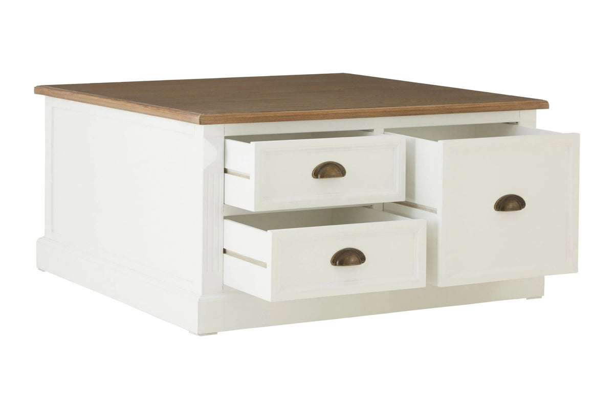 Chatsworth Square Coffee Table with Drawers