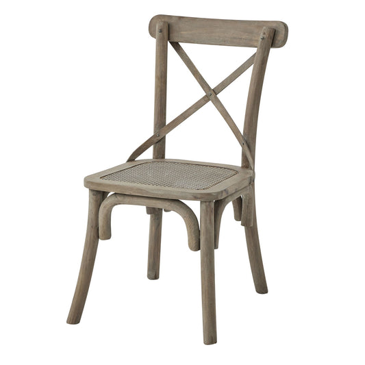 Copgrove Collection Cross Back Chair With Rush Seat - Dining Chairs from the Quanta Home collection.