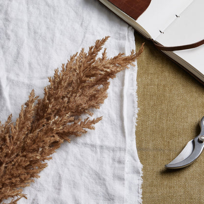 Taupe Faux Dried Pampas Grass Stem - Foliage from the Quanta Home collection.