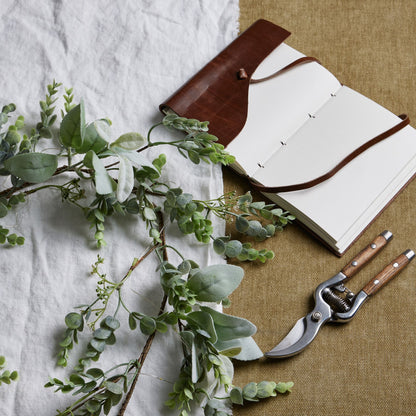 LED Winter Garland With Eucalyptus And Lambs Ear - Christmas Wreaths & Garlands from the Quanta Home collection.