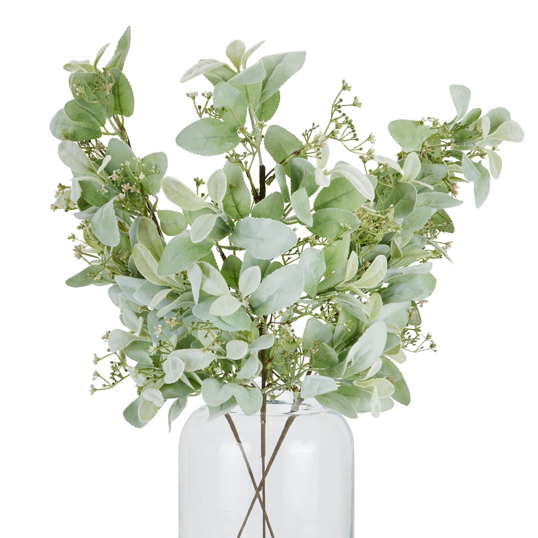 Large Winter Sprig With Lambs Ear And Wax Flower - Festive Flowers & Foliage from the Quanta Home collection.