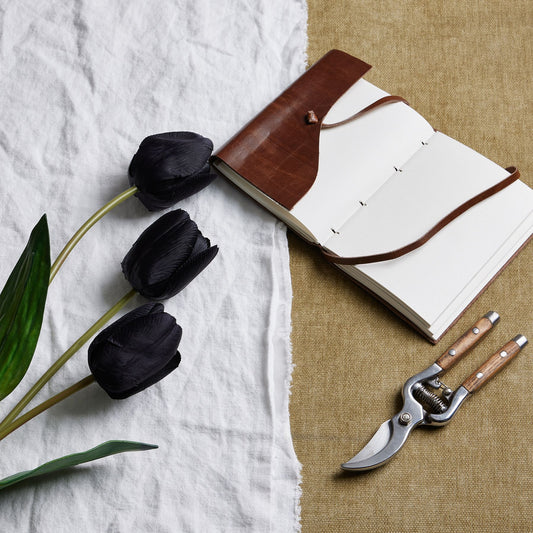 Tall Black Triple Tulip Stem - Spring Stems from the Quanta Home collection.