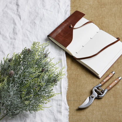Frosted Pine Spray Stem With Pinecones - Christmas Decorations from the Quanta Home collection.