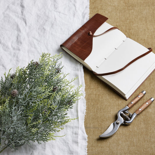 Frosted Pine Spray Stem With Pinecones - Christmas Decorations from the Quanta Home collection.