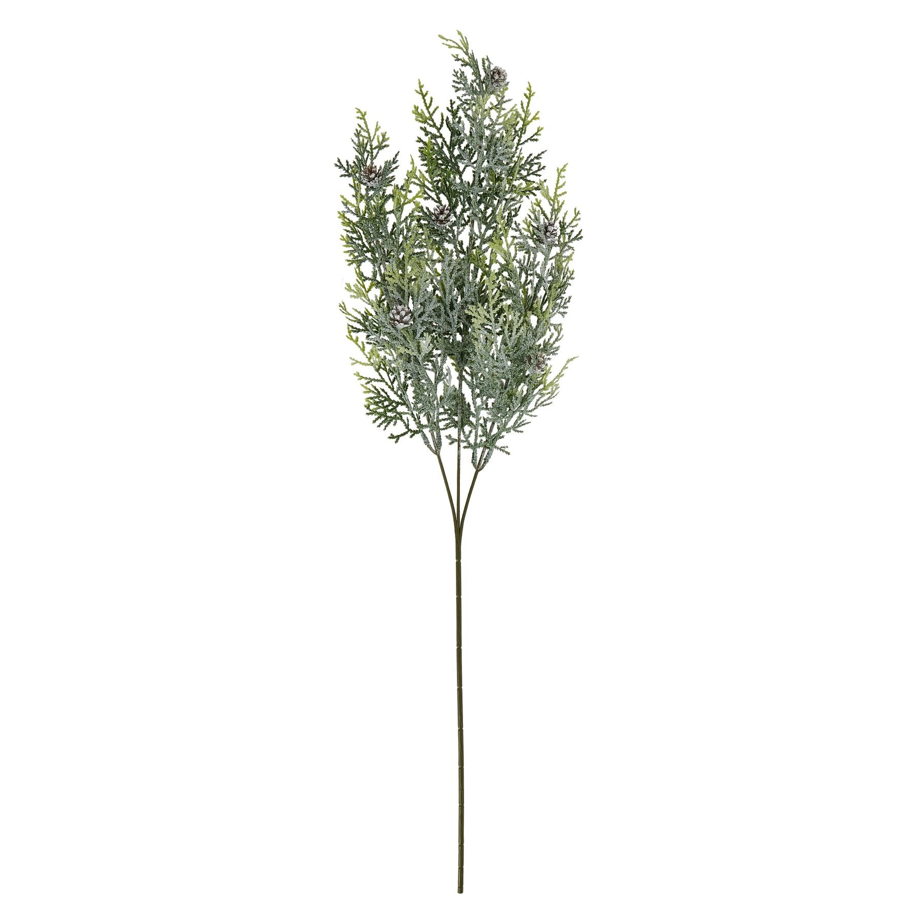 Frosted Pine Tall Stem With Pinecones - Christmas Decorations from the Quanta Home collection.