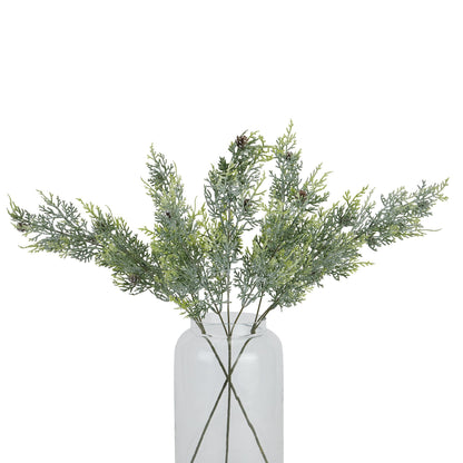 Frosted Pine Tall Stem With Pinecones - Christmas Decorations from the Quanta Home collection.