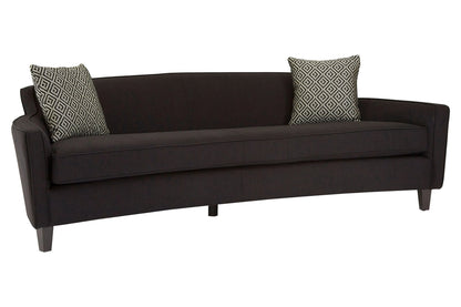 Roslyn 3 Seat Black Dimity Fabric Sofa