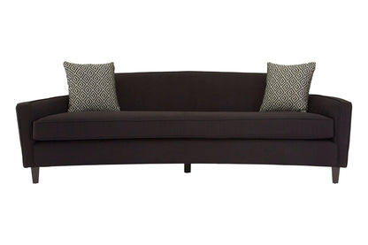 Roslyn 3 Seat Black Dimity Fabric Sofa