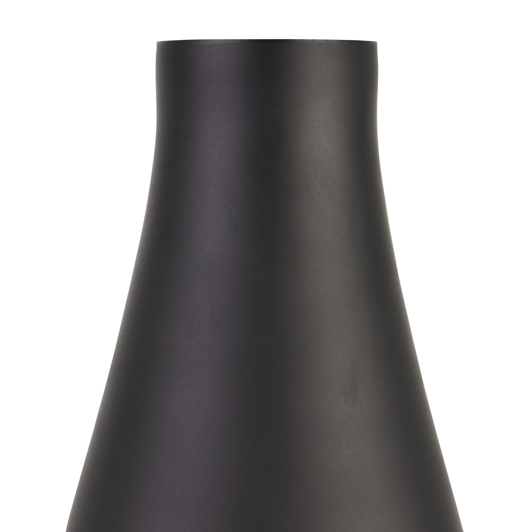 Black Tapered Tall Glass Vase - Vases from the Quanta Home collection.