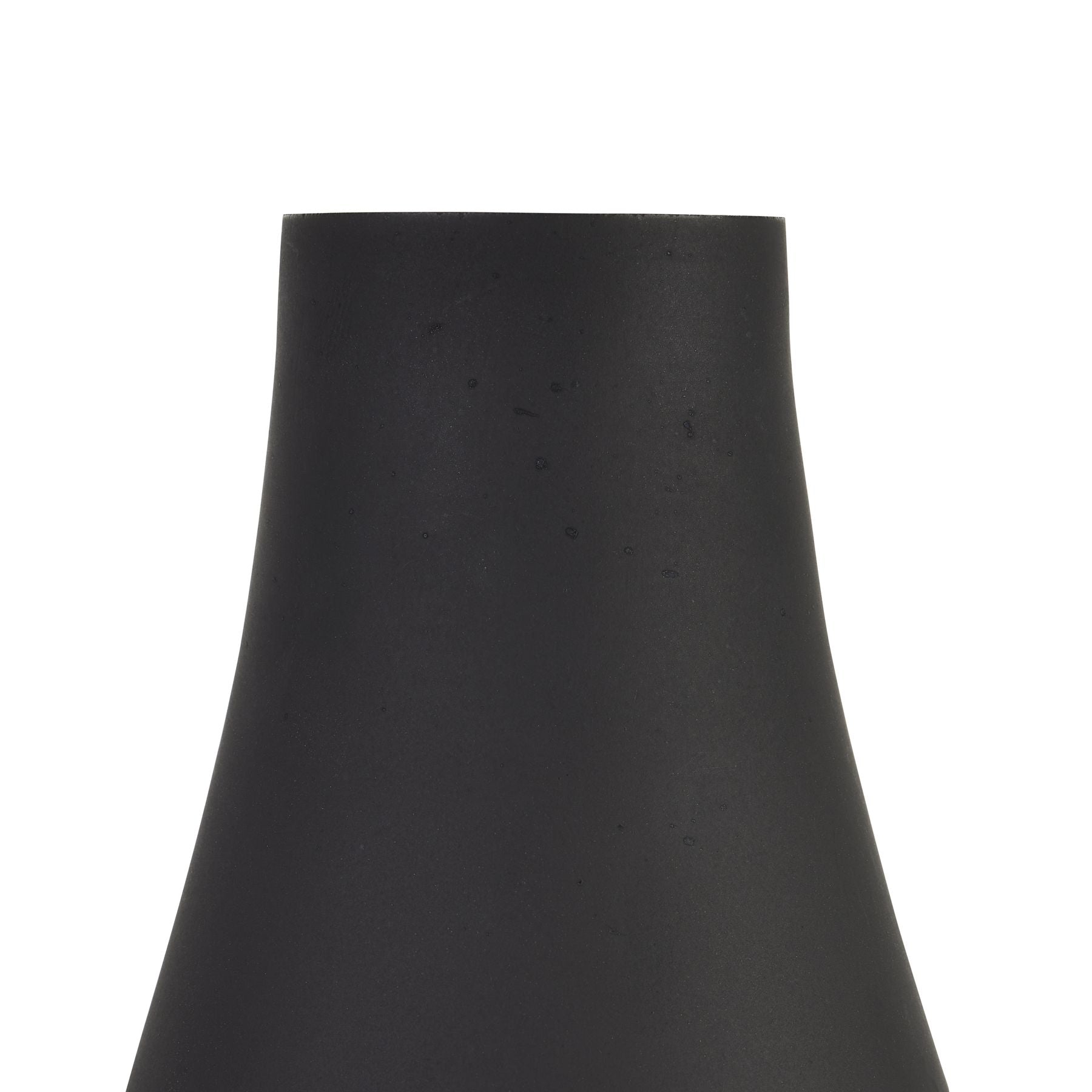 Black Tapered Glass Vase - Vases from the Quanta Home collection.