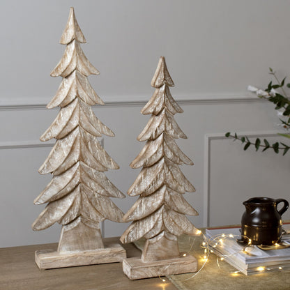 Carved Wood Christmas Tree - Christmas Decorations from the Quanta Home collection.