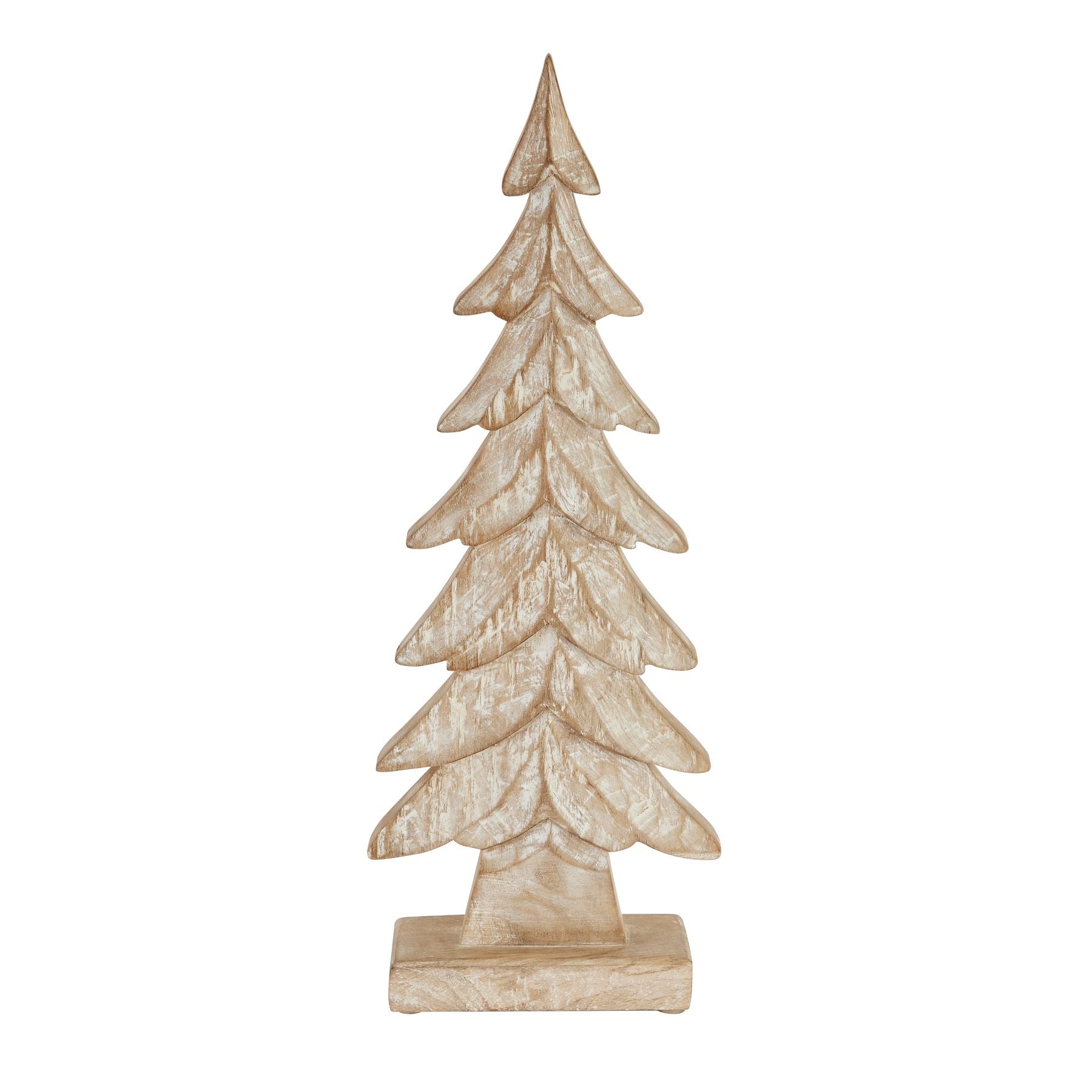 Carved Wood Large Christmas Tree - Christmas Decorations from the Quanta Home collection.