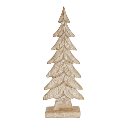 Carved Wood Large Christmas Tree - Christmas Decorations from the Quanta Home collection.