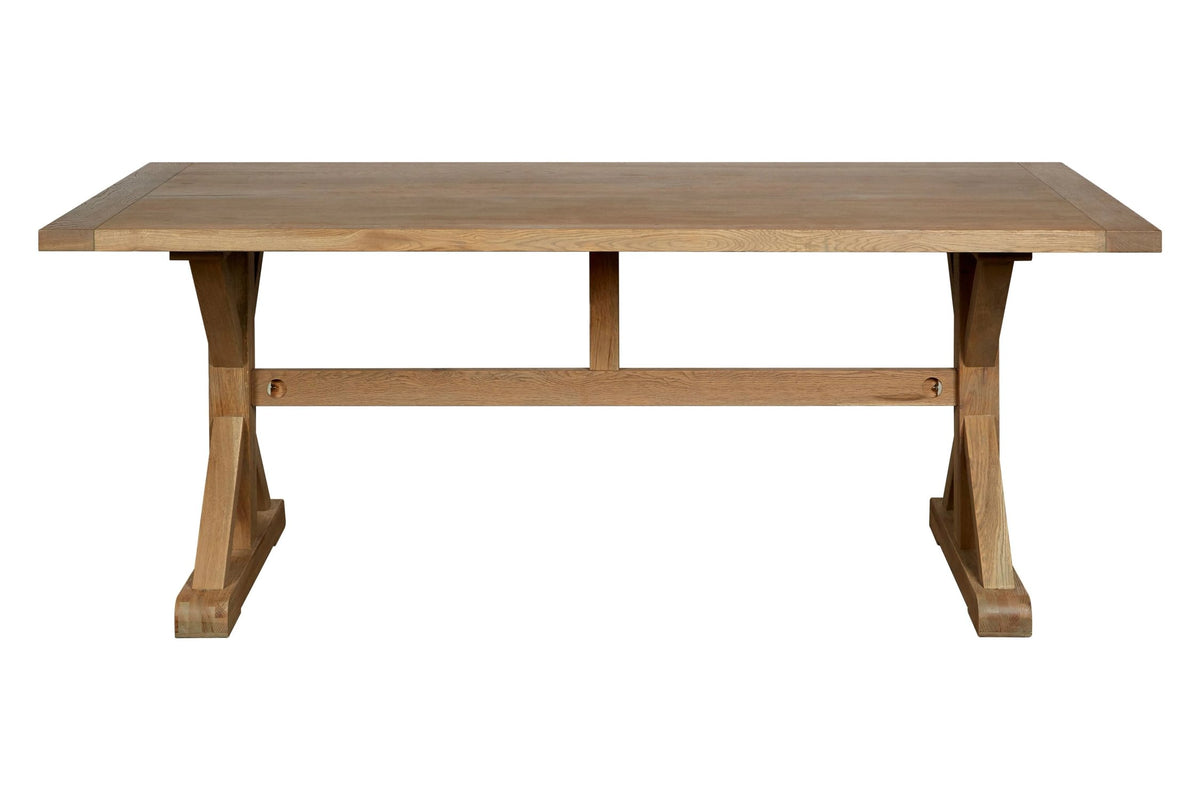 Bordeaux Grey Finish Oak Wood Dining Table