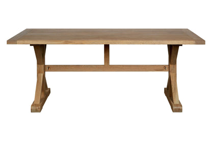 Bordeaux Grey Finish Oak Wood Dining Table