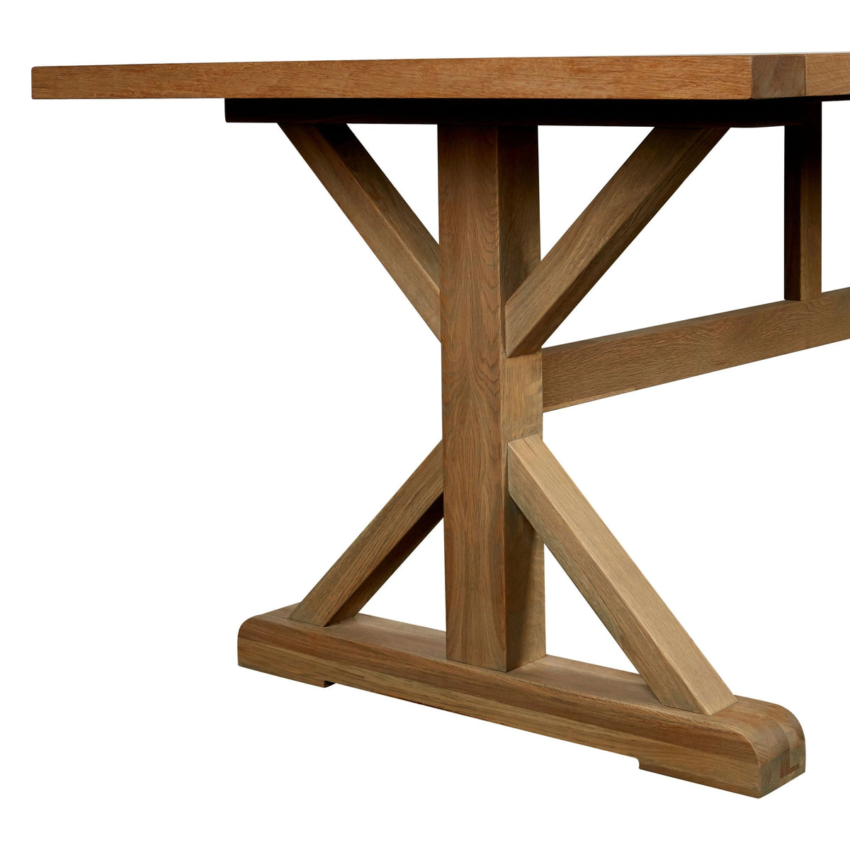Bordeaux Grey Finish Oak Wood Dining Table